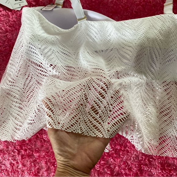 NEW Time and Tru Tankini White Plus Size 3X Straps/strapless Boning Molded Cups - Picture 7 of 16